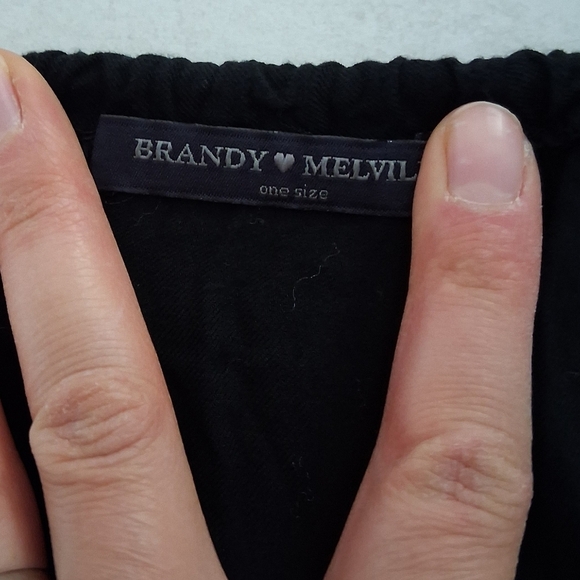 Brandy Melville/ Black Halter Neck Romper/ One Size (Please See Measurements) - Picture 6 of 10